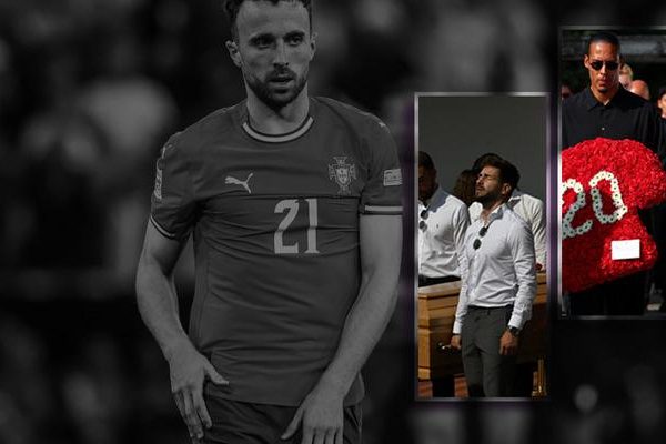 Liverpool’un yıldızı Diogo Jota, son yolculuğuna uğurlandı! Yakın arkadaşı tabutunu taşırken gözyaşlarına boğuldu –